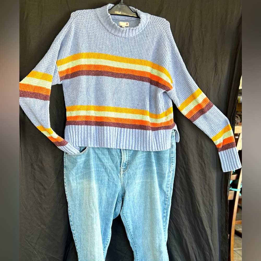 SO Brand Striped Knitted Sweater(s) SIZE L Juniors - Picture 1 of 9
